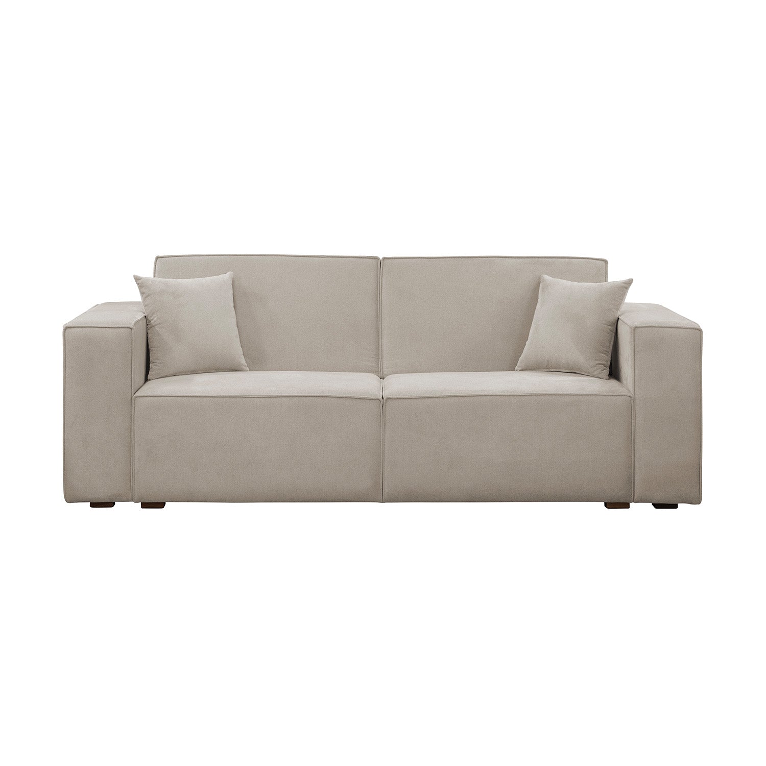Sofá Cama Cox Chenille Impetu Beige, Natural