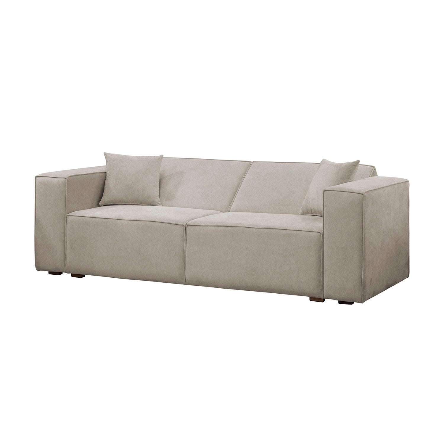 Sofá Cama Cox Chenille Impetu Beige, Natural
