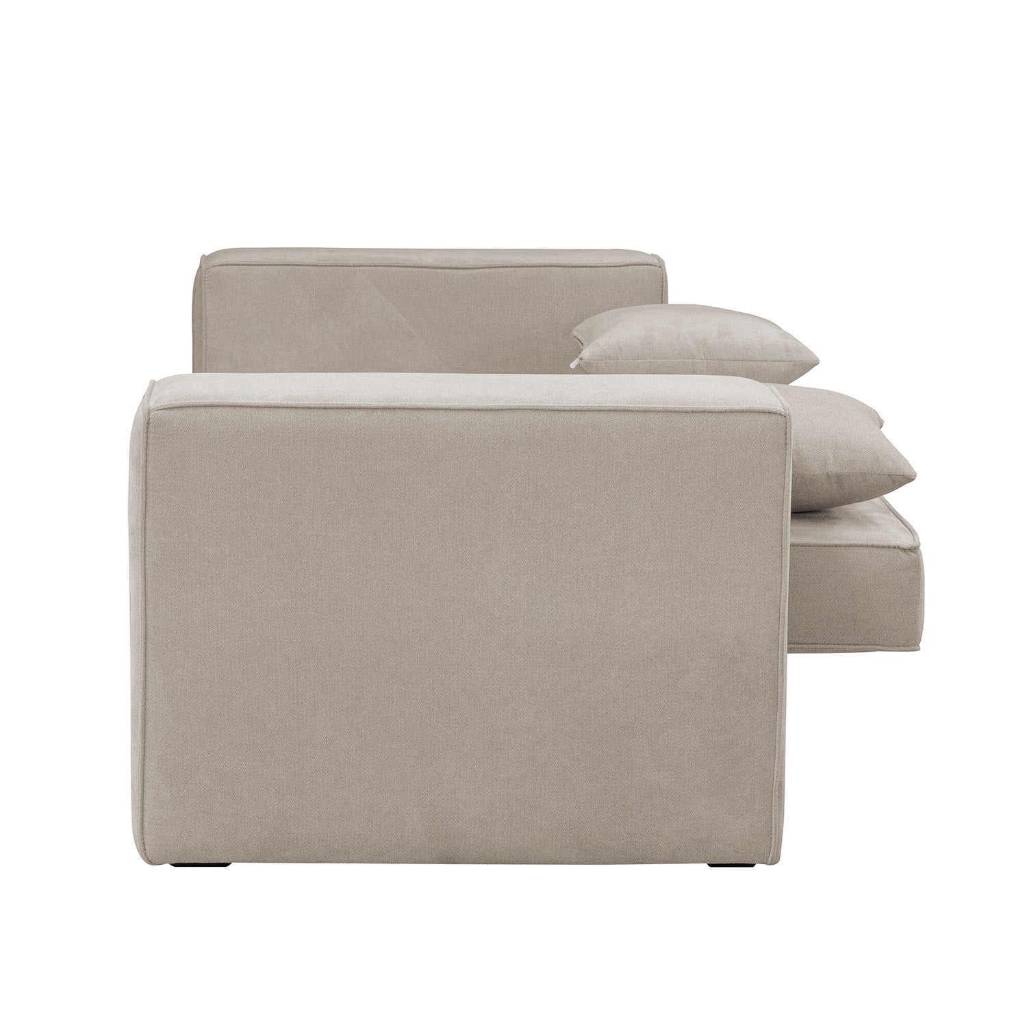 Sofá Cama Cox Chenille Impetu Beige, Natural