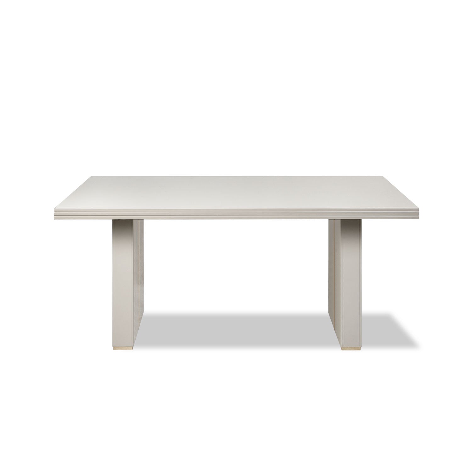 Comedor 6 Puestos Marcus Eurolino Blanco Puro, Champaña