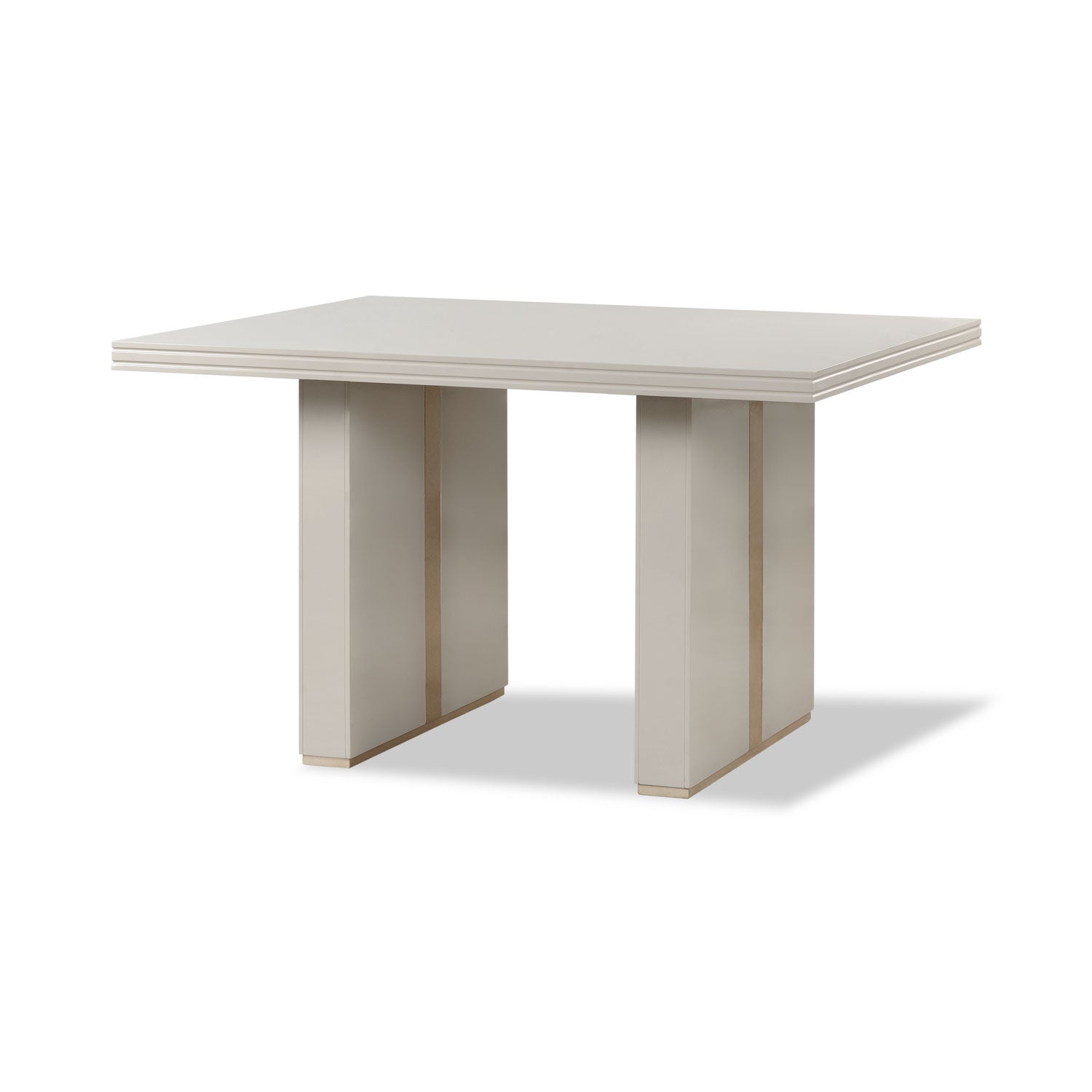Comedor 4 Puestos Marcus Eurolino Blanco Puro, Champaña