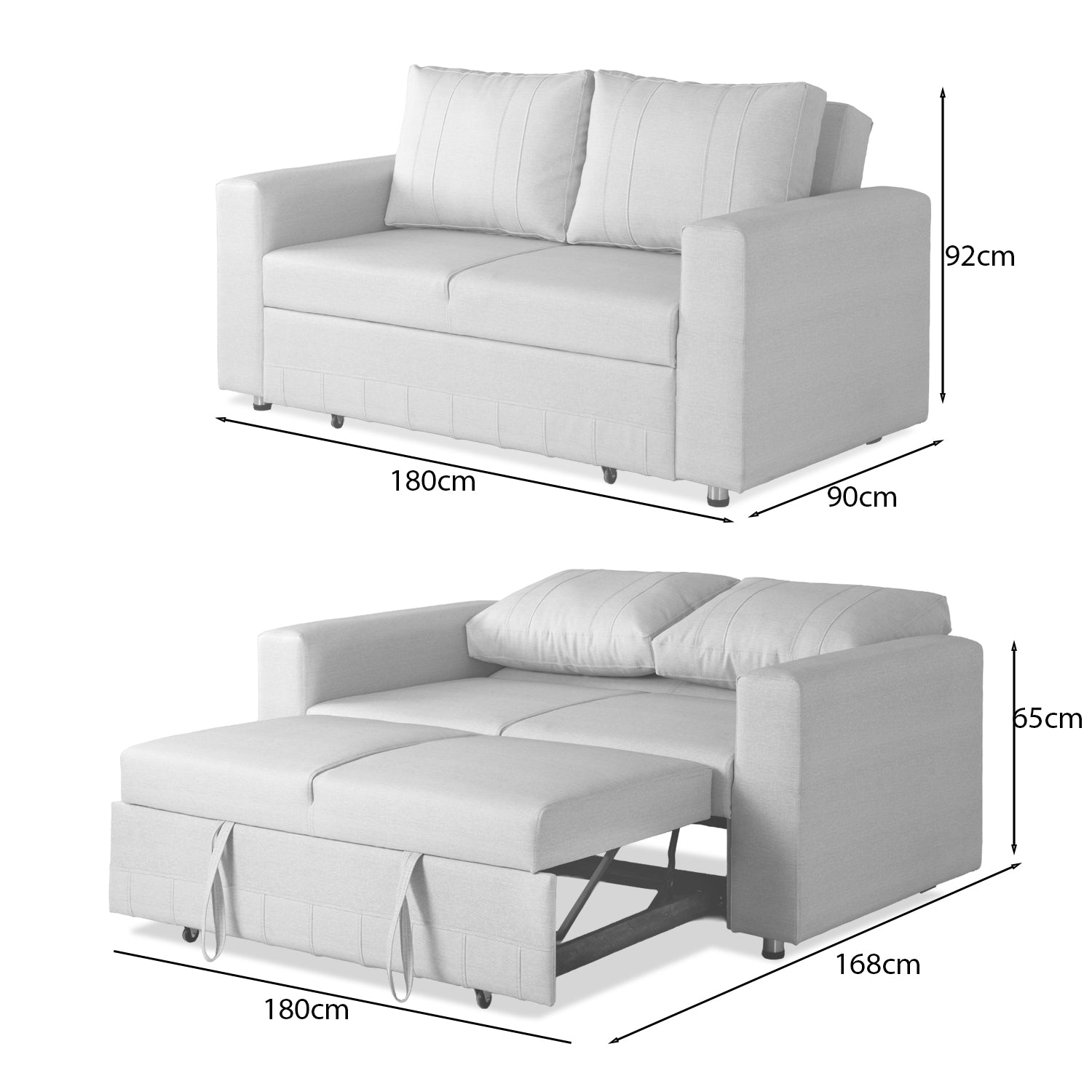 Sofá Cama Andora Eurolino Marbella Beige