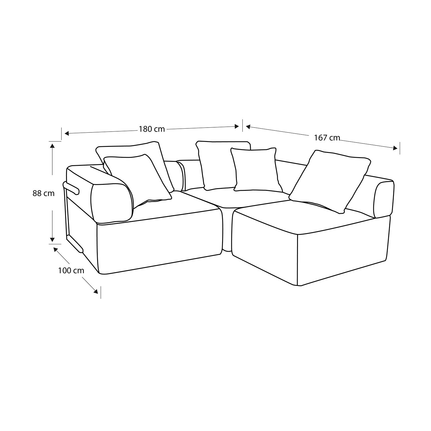Sala Funcional Kanon Lino Touch Almendra, Off White
