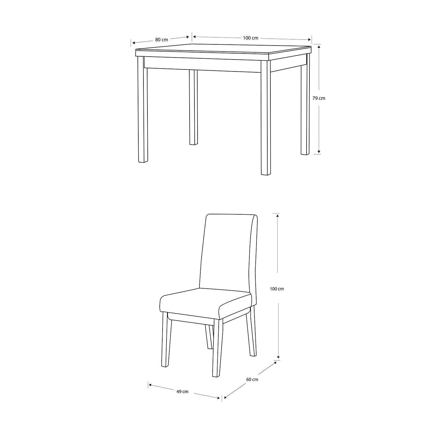 Comedor 4 Puestos Walcot Velvet Suprema Sand, Champaña 4 Sillas