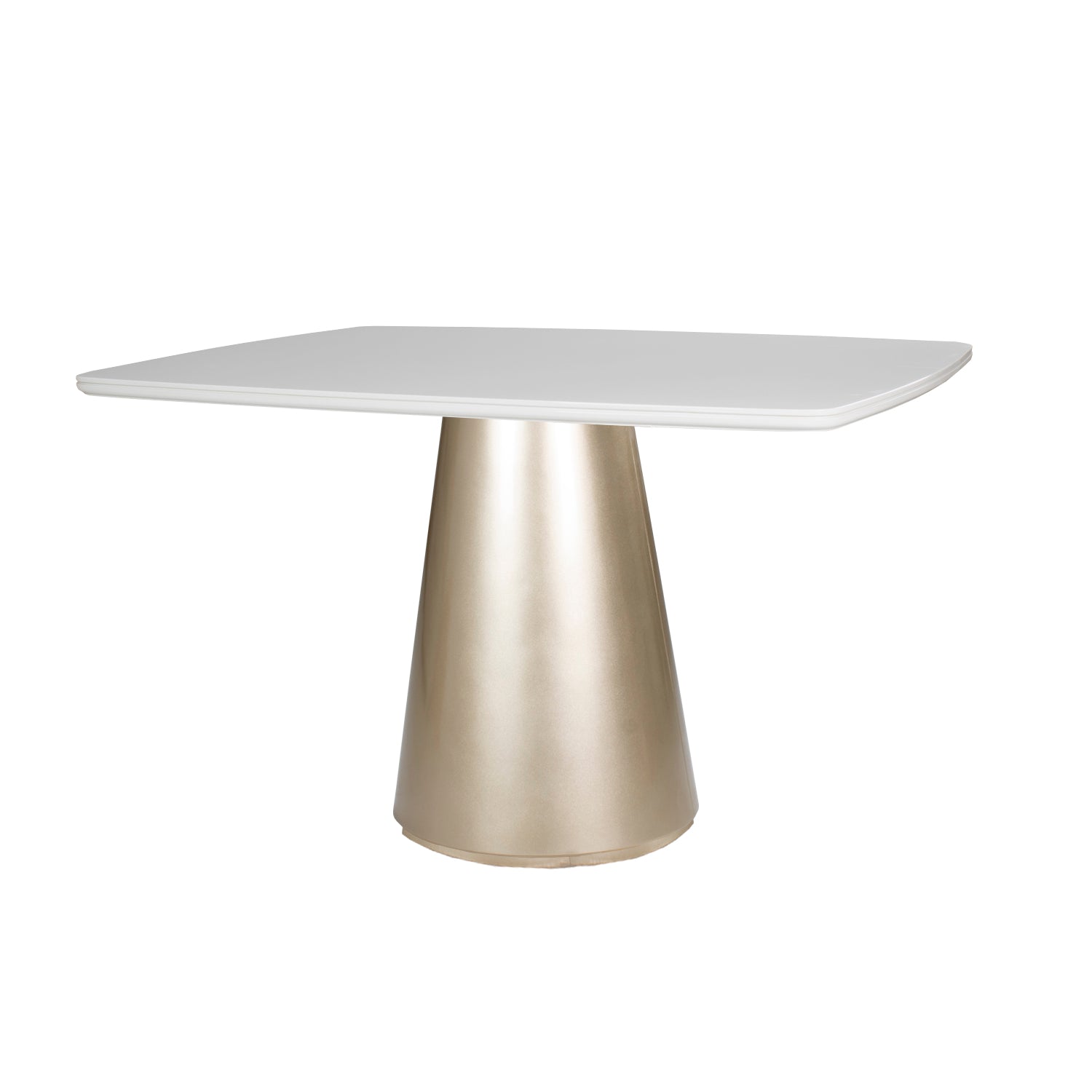 Comedor 4 Puestos Damasco Eurolino Blanco, Champaña