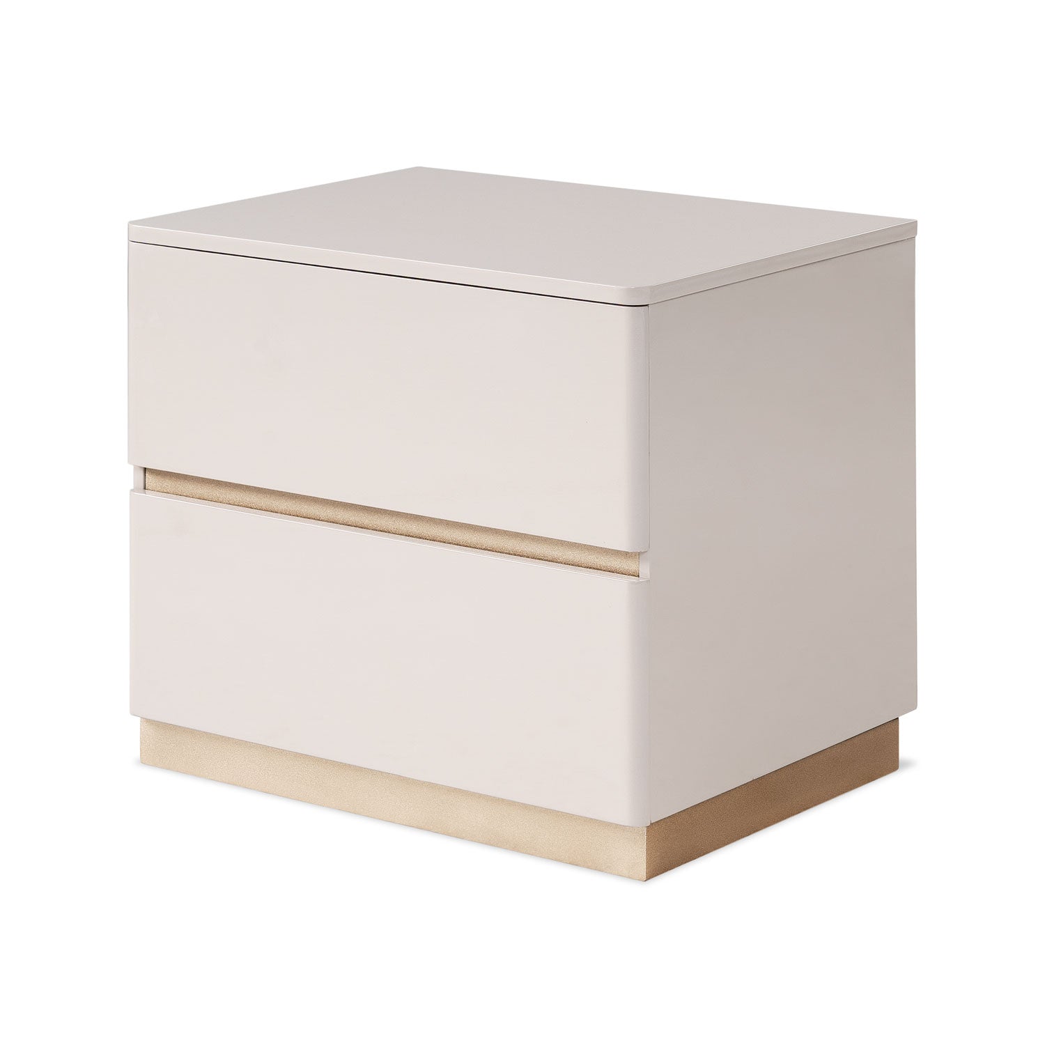 Mesa de Noche Harrison Greige, Champaña 2 Gavetas