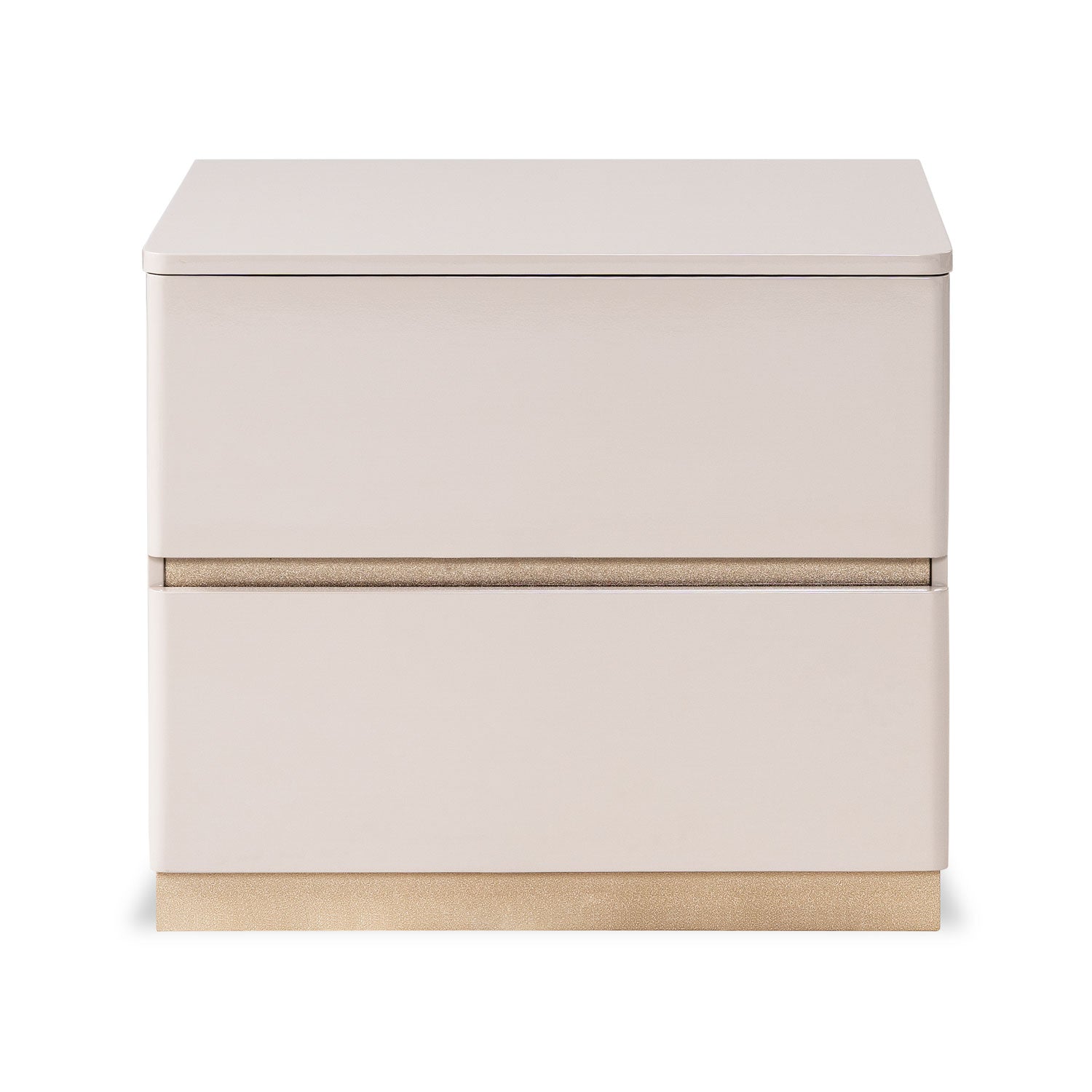 Mesa de Noche Harrison Greige, Champaña 2 Gavetas