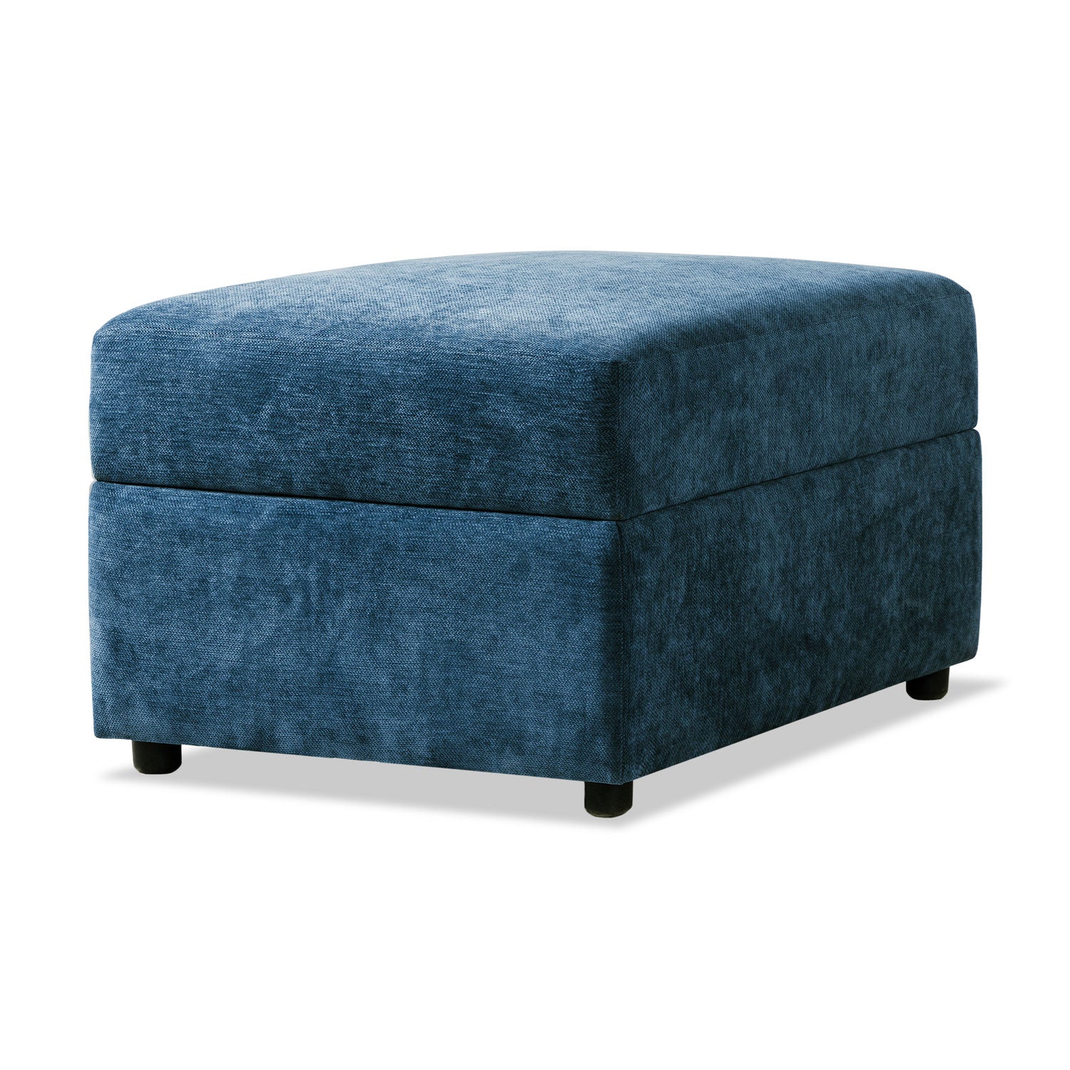 Puff Baúl Oklam Chenille Koi Indigo