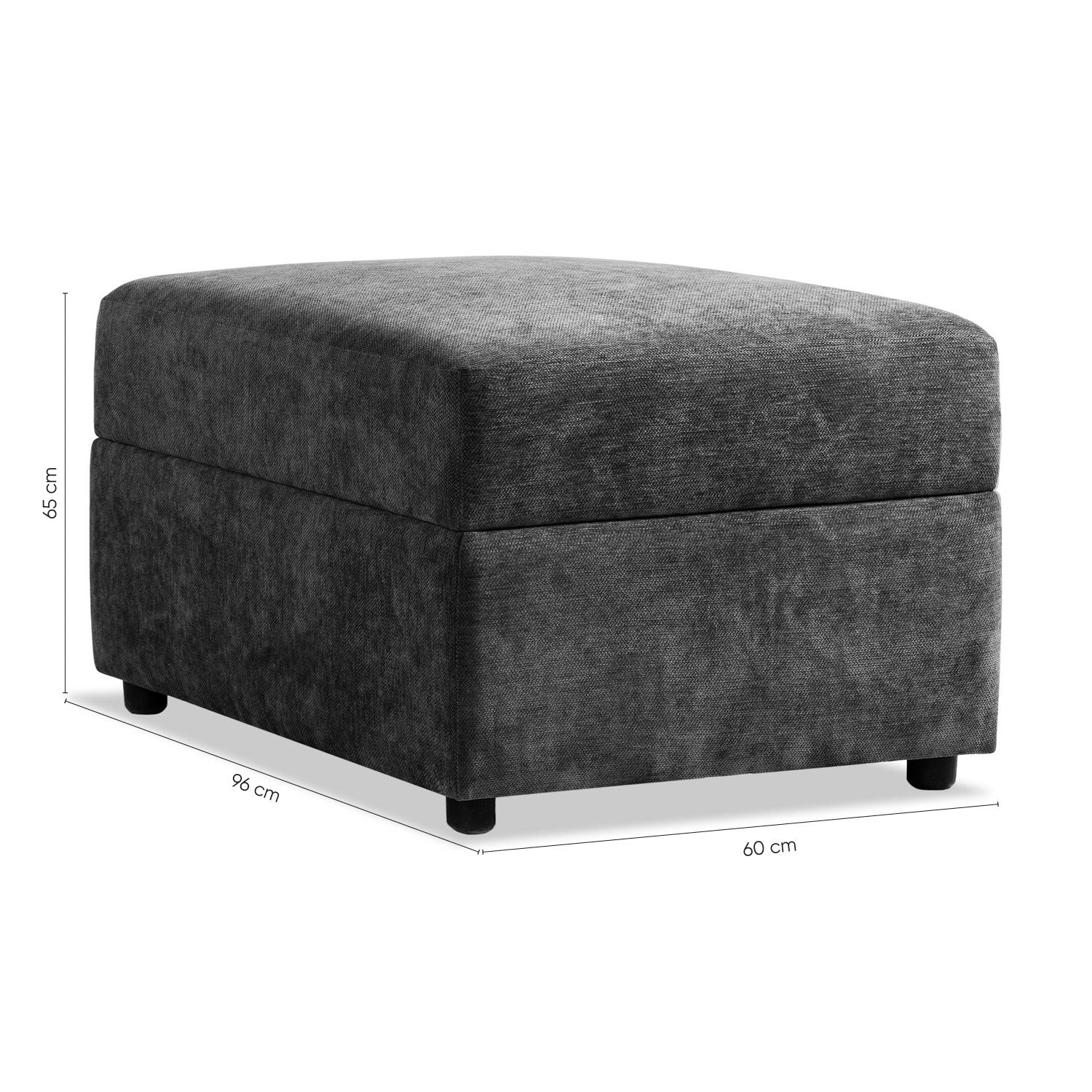 Puff Baúl Oklam Chenille Koi Indigo