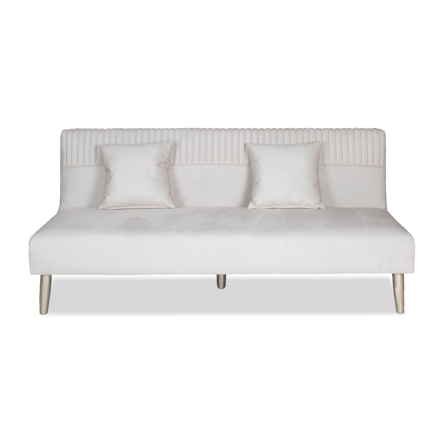 Sofá Cama Anahi Velvet Zaraki Beige, Champaña