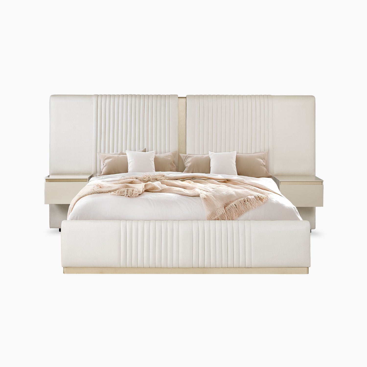 Cama Doble Celestia Eurolino Perla, Champaña