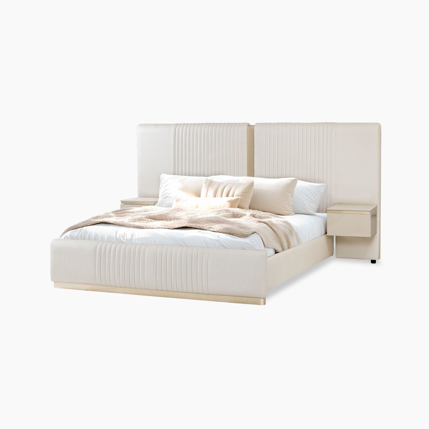 Cama Doble Celestia Eurolino Perla, Champaña
