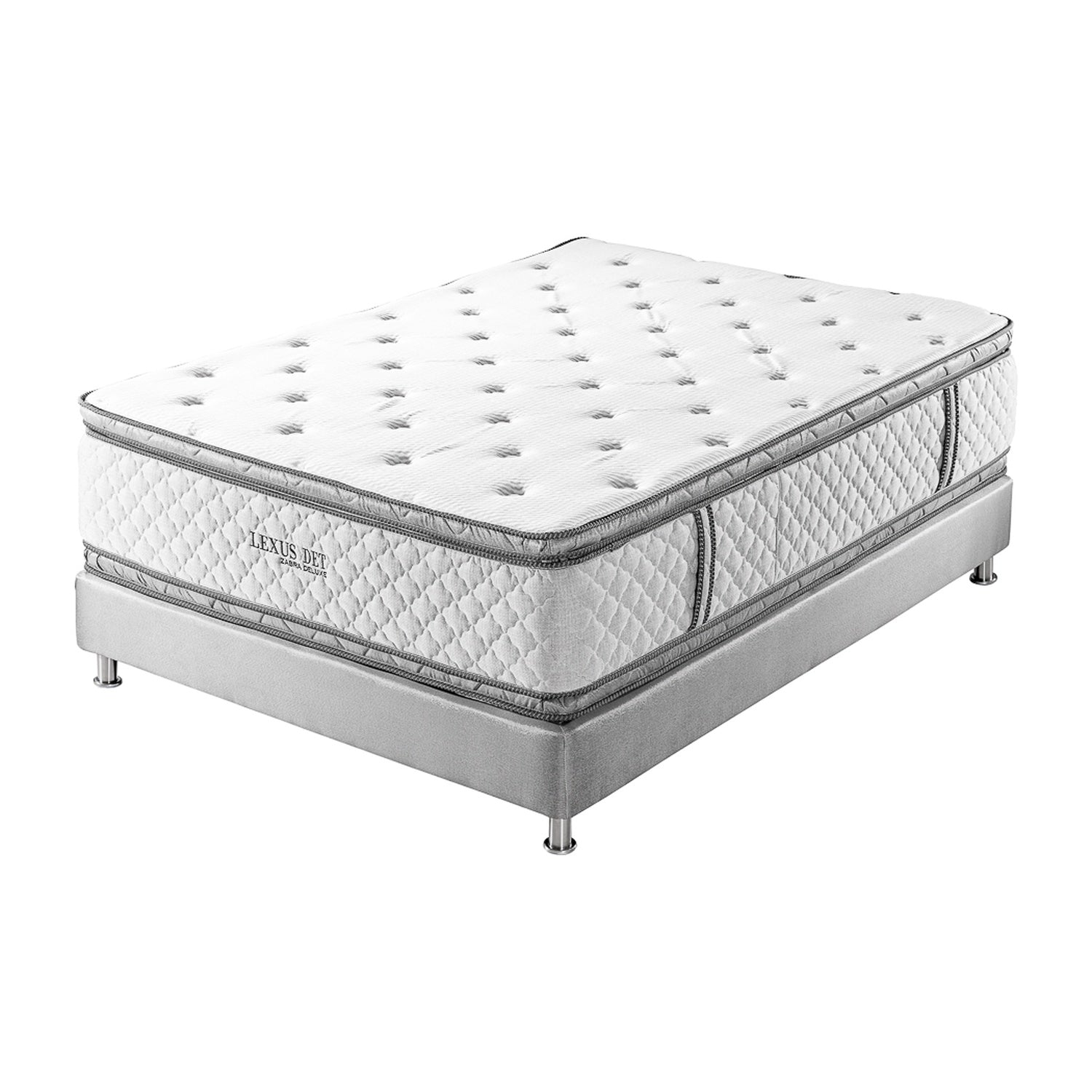 Colchón King Lexus Deluxe Doble Euro Top (Garantia 15 años)