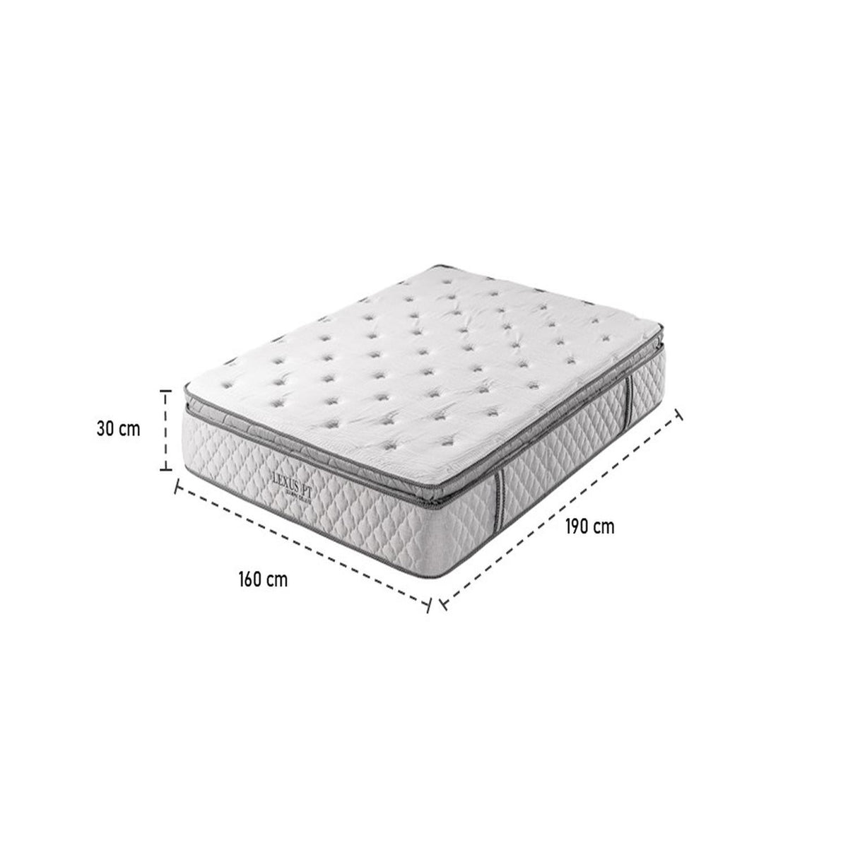 Colchón Queen Lexus Deluxe Pillow Top (Garantia 15 años)