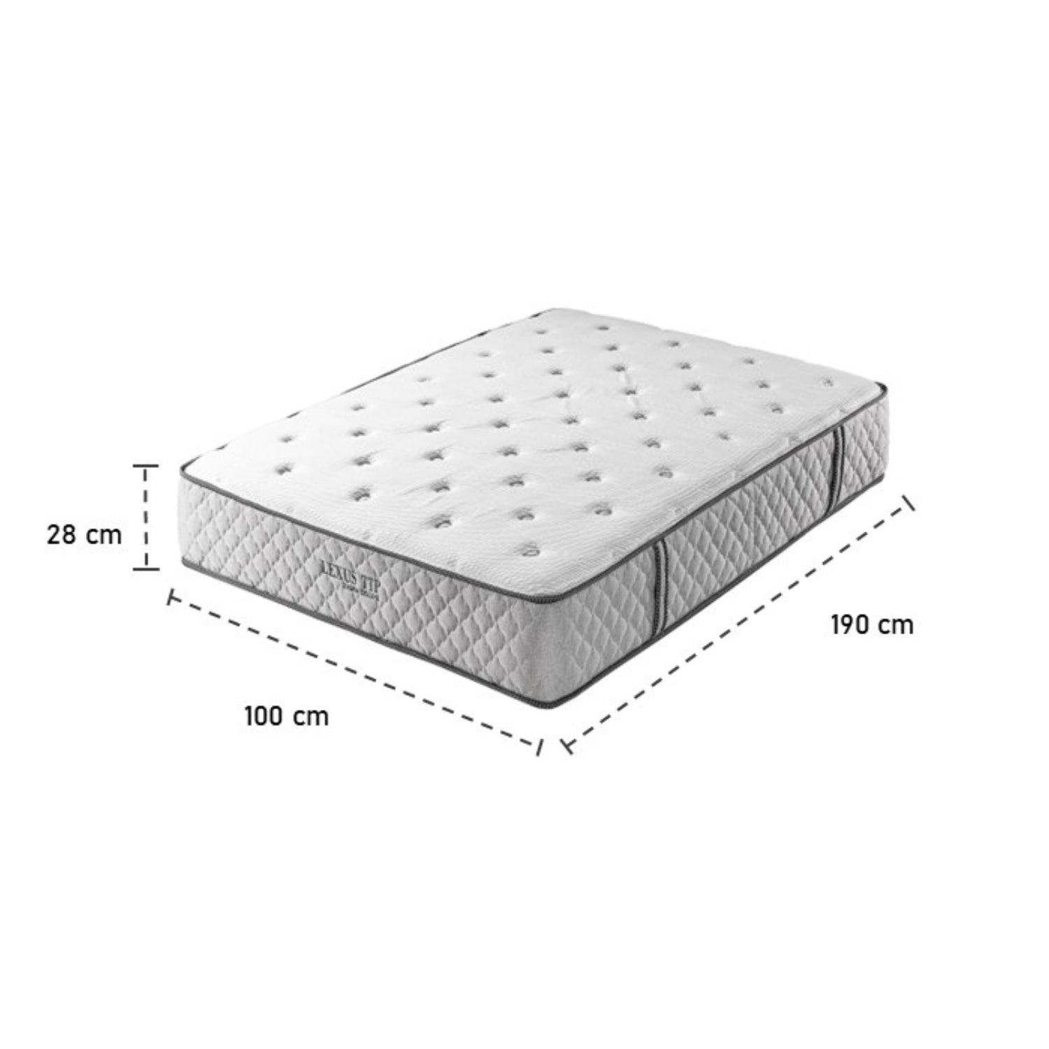 Colchón Sencillo Lexus Deluxe Tight Top (Garantia 15 años)