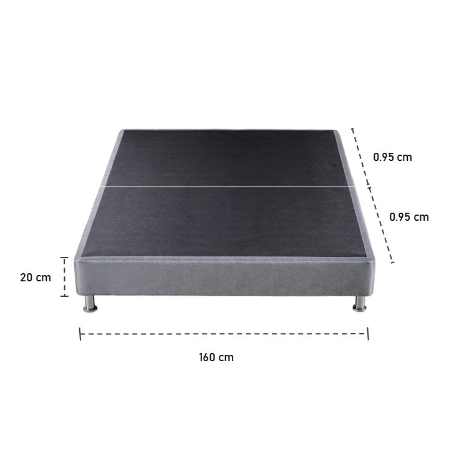 Base Cama Queen Lexus Deluxe Gris Par