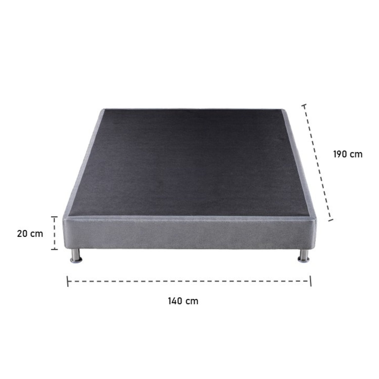 Base Cama Doble Lexus Deluxe Gris