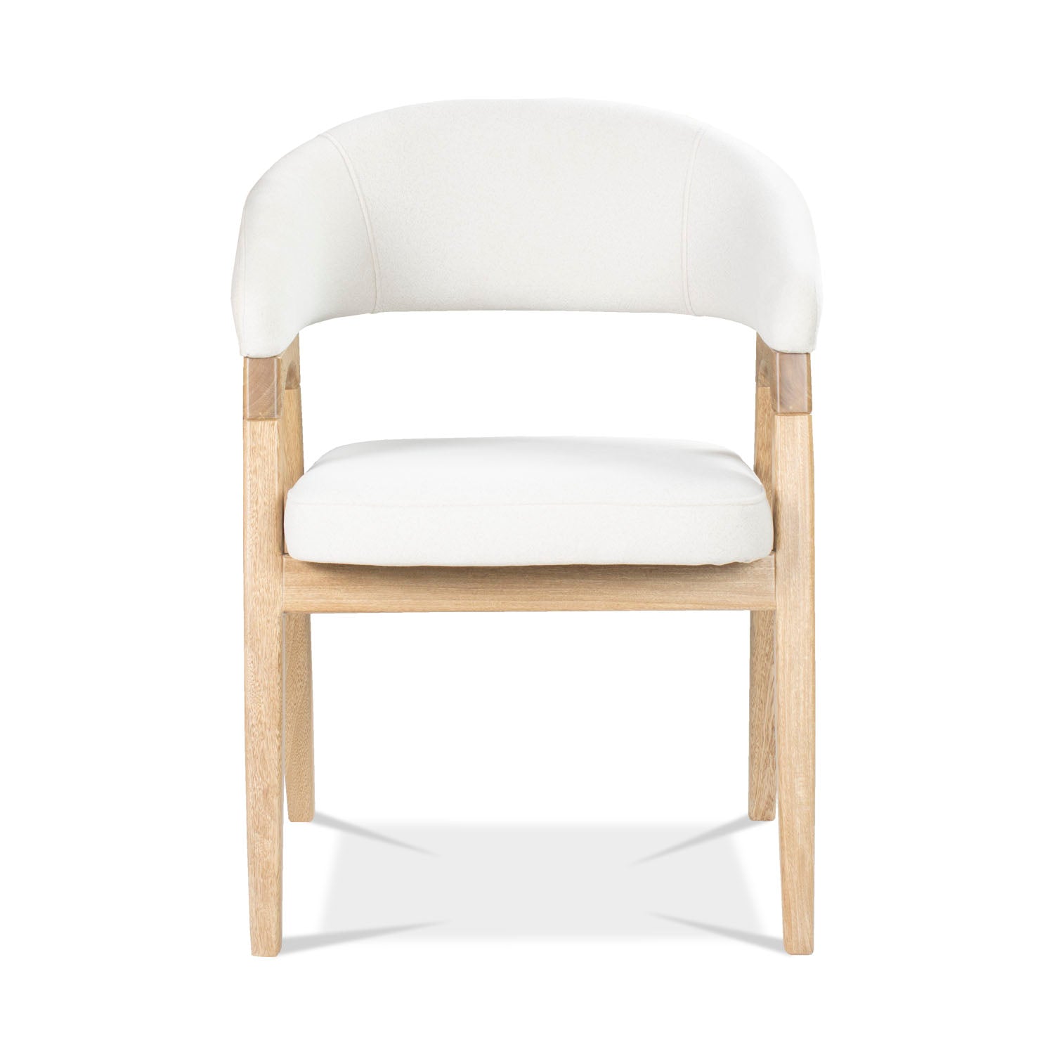 Comedor 4 Puestos Vicka Chenille Serena Crema, Natural