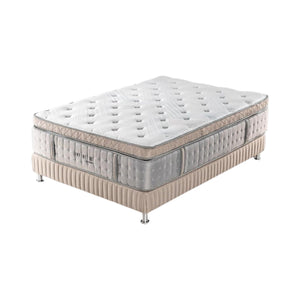 Combo Colchón Doble Infinit Euro Top 140x190 (Garantia 20 años)+ Somier Energy Beige