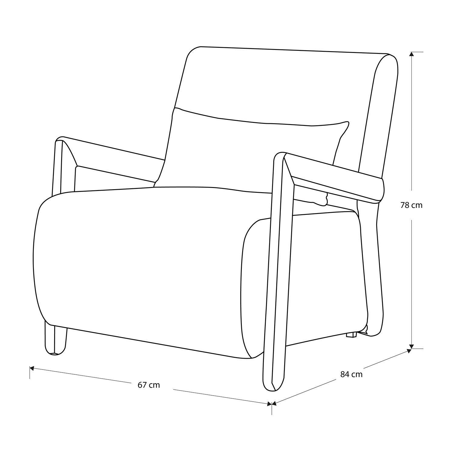 Poltrona Gaudi Boucle Azuay Beige, Natural