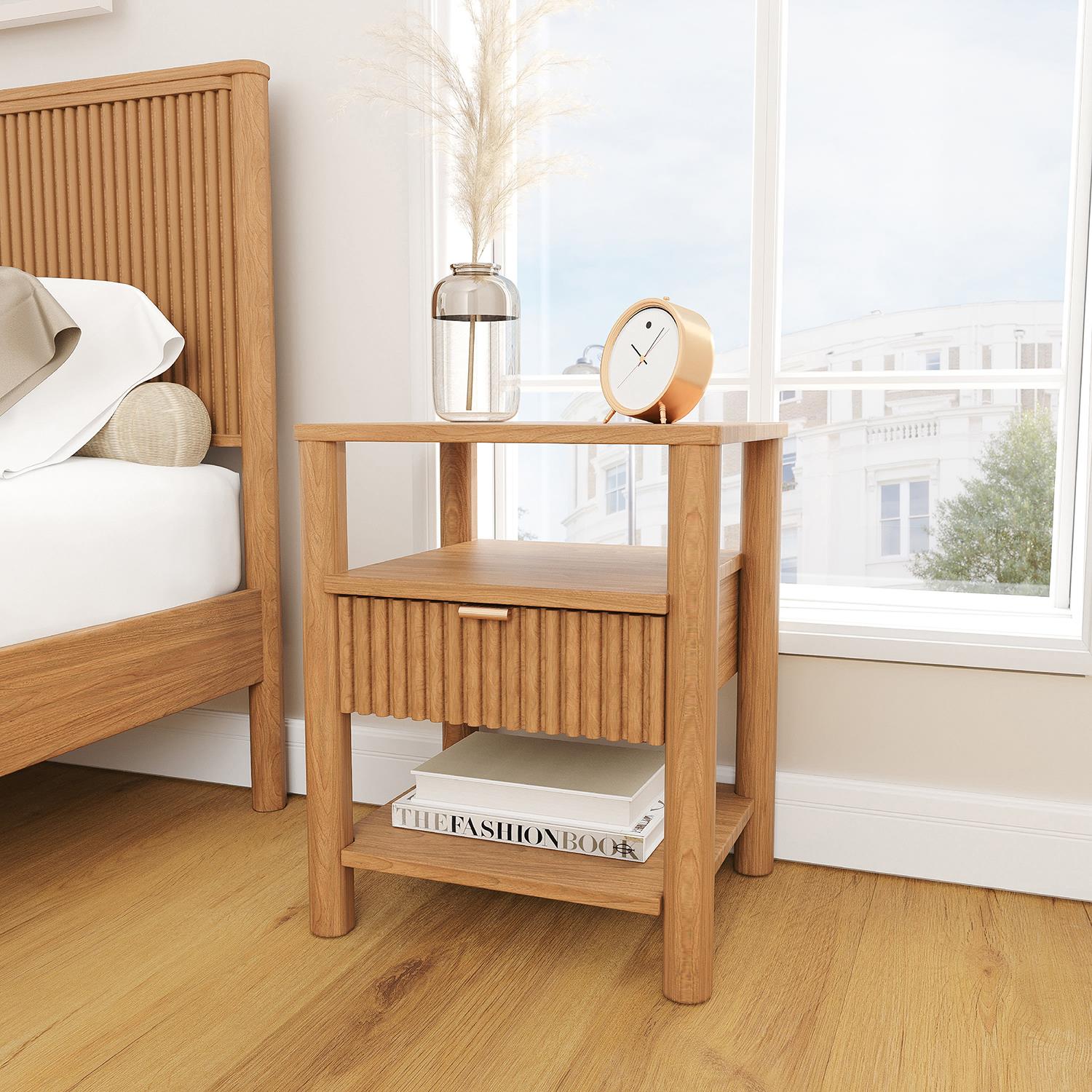 Mesa de Noche Aurum Natural