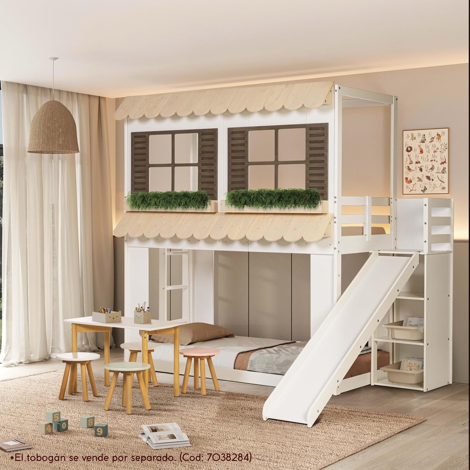 Camarote Sunny Blanco, Off White Y Gris