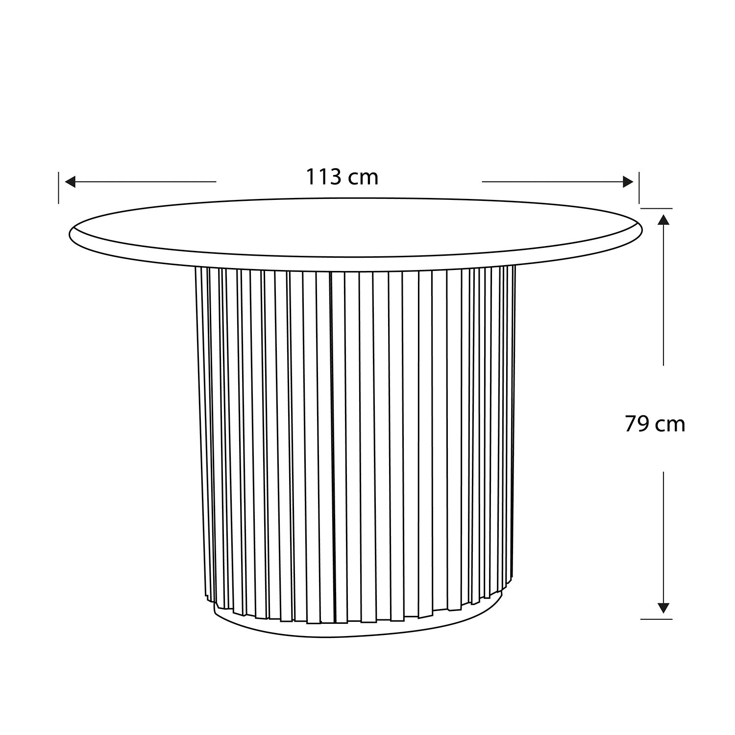 Mesa Comedor 4 Puestos Firence Champaña, Off White