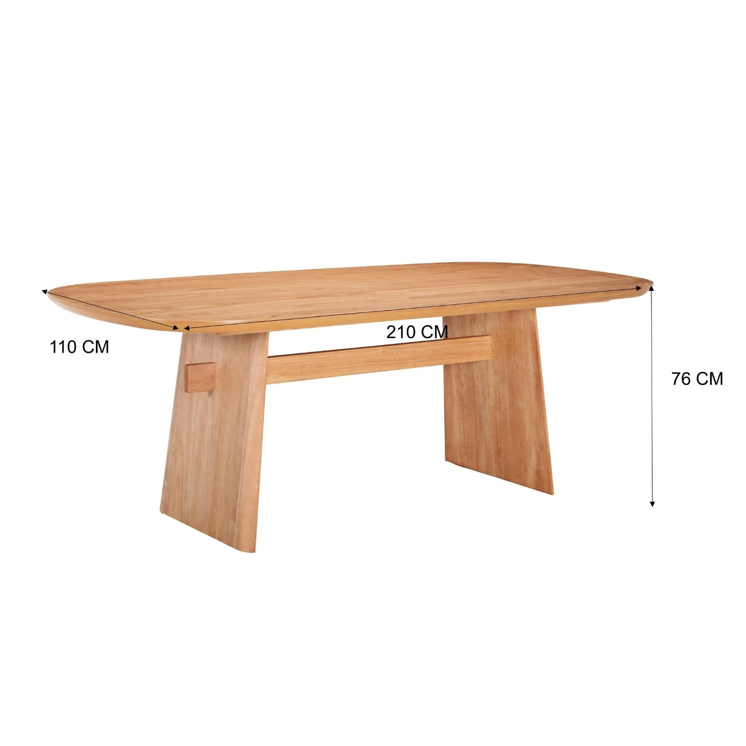 Comedor 6 Puestos Cameron Natural, Gris