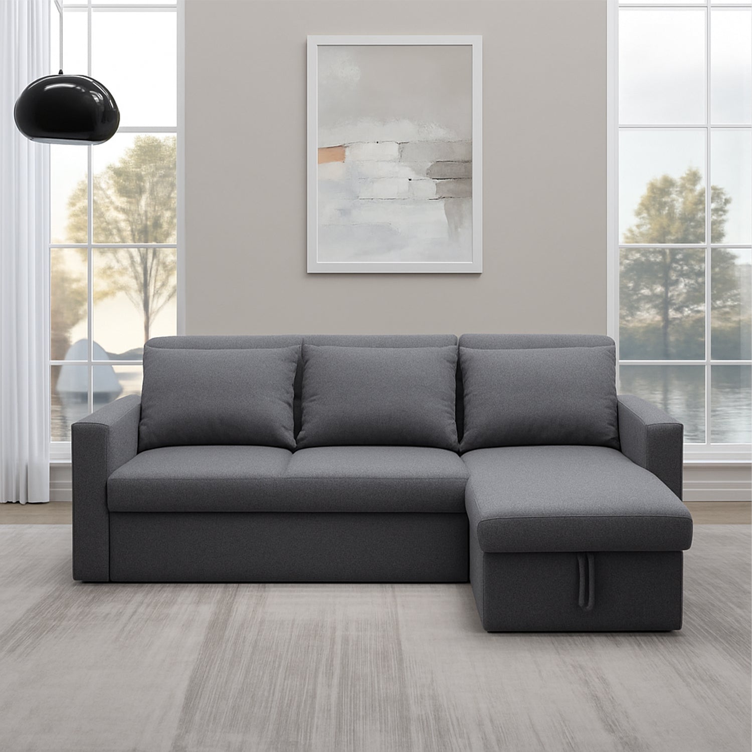 Sala Cama Zoe Lino Plomo