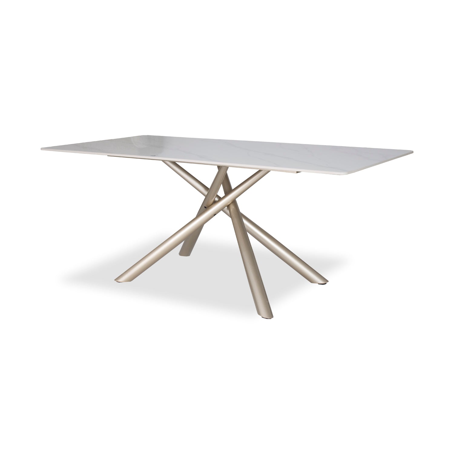 Base Comedor 6 Puestos Burdeux Champaña Base Para Vidrio