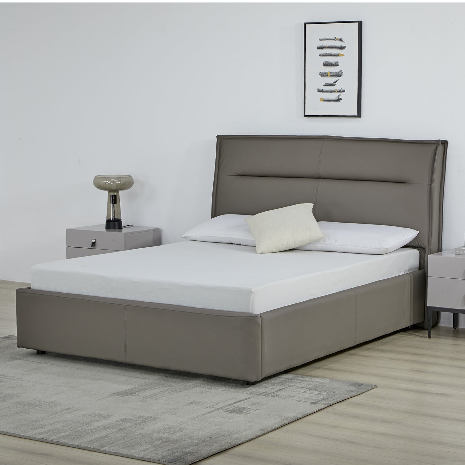 Cama Doble Luka Plomo