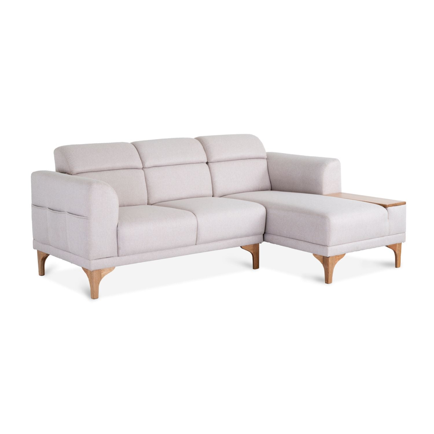 Sala Rinconera Carla Icono Almendra, Natural Lado Derecho