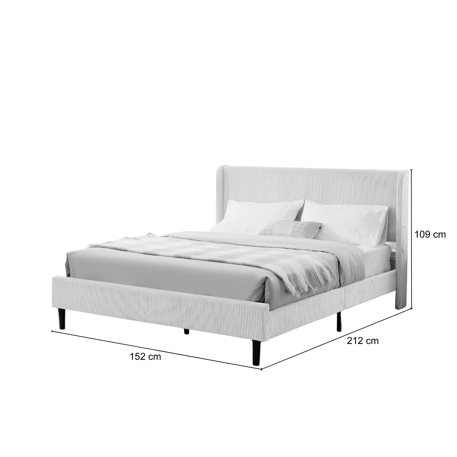 Cama Doble Alicante Crudo