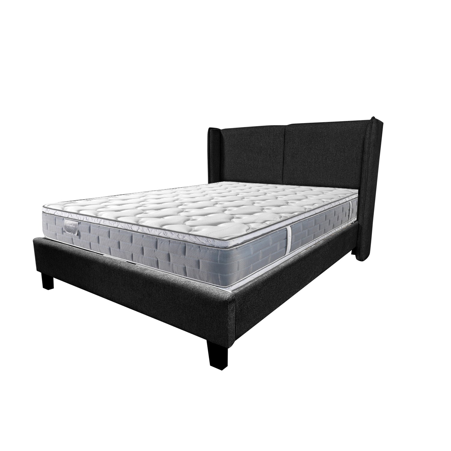 Cama Doble Barcelona Gris