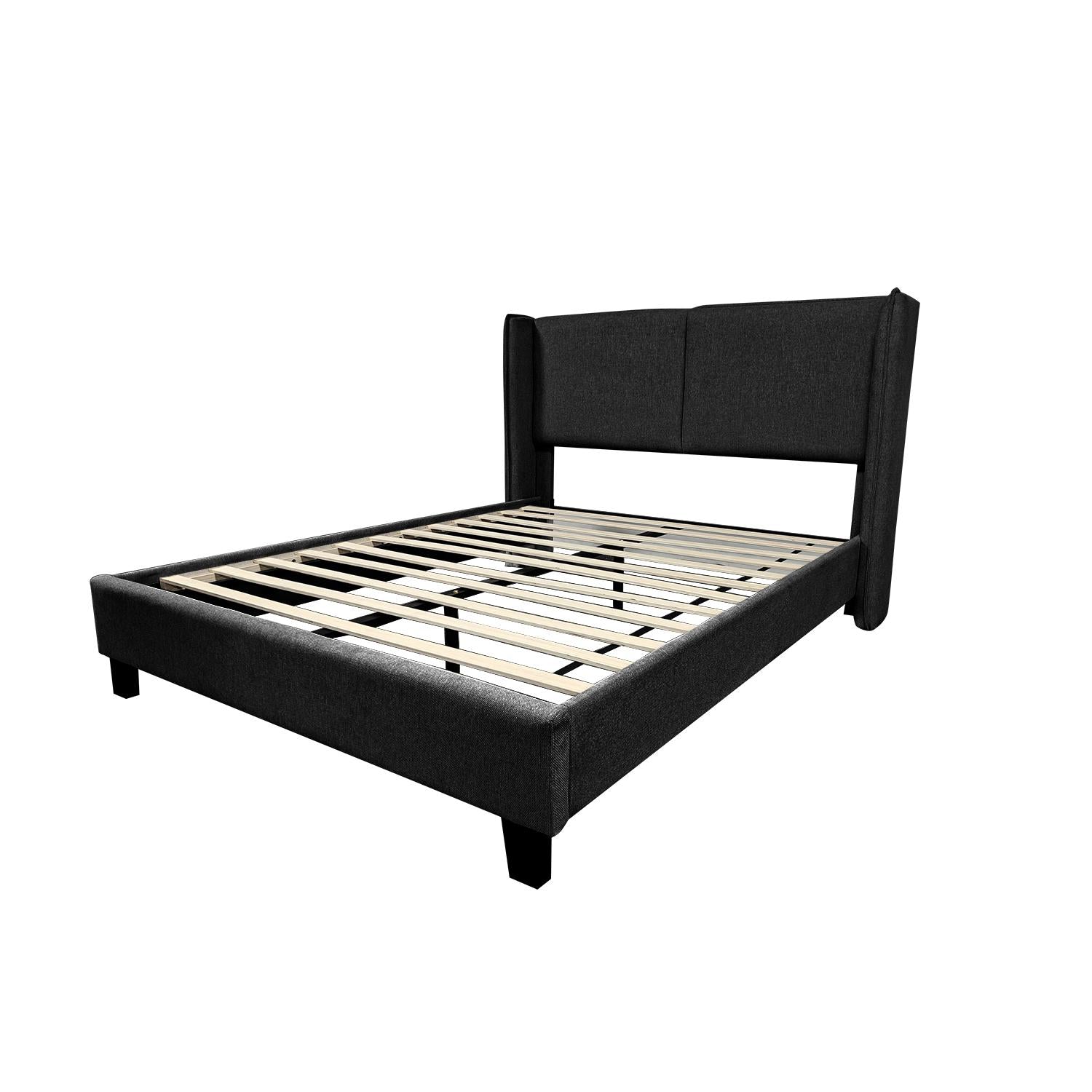 Cama Doble Barcelona Gris Plomo