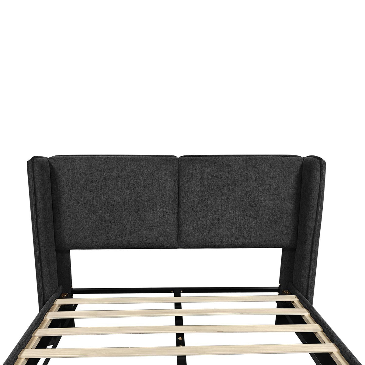 Cama Doble Barcelona Gris Plomo