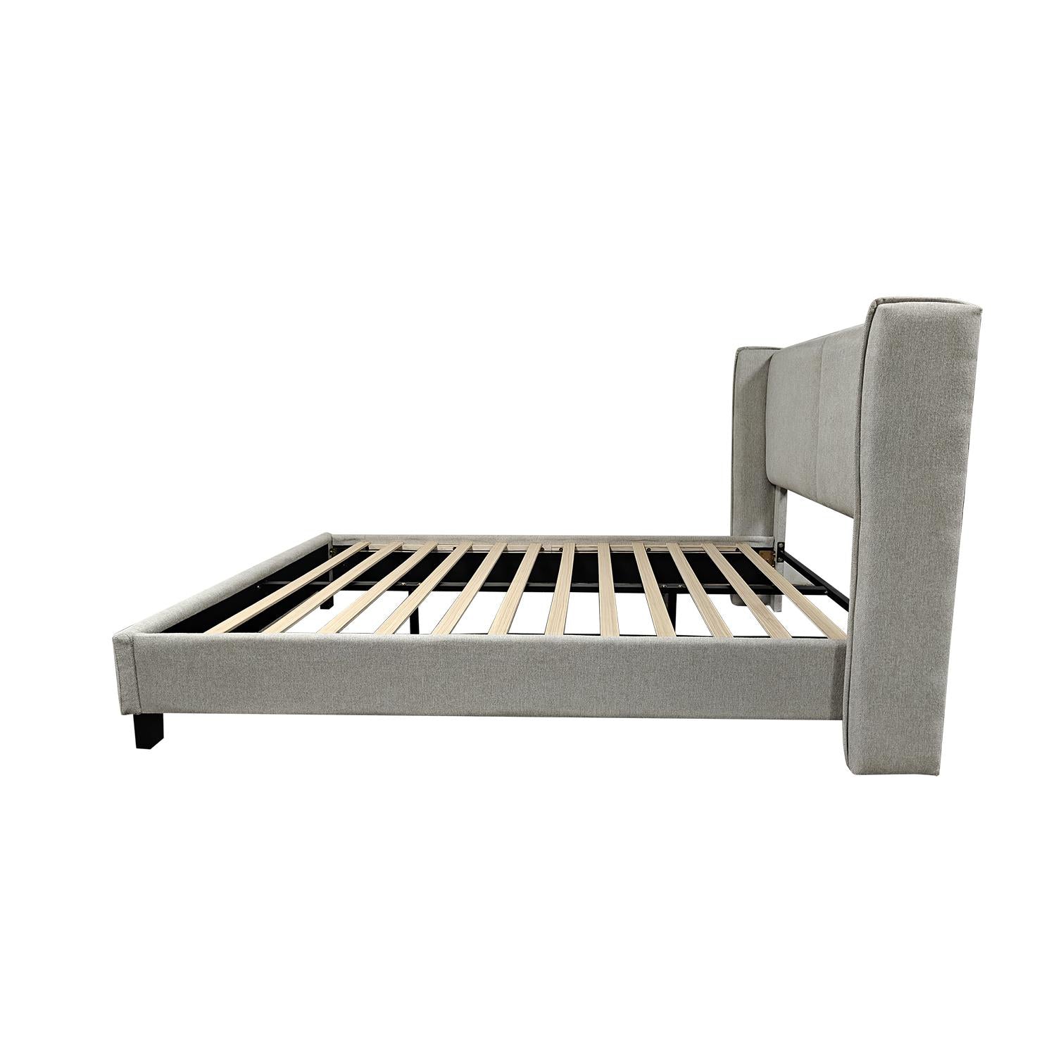 Cama Doble Barcelona Gris