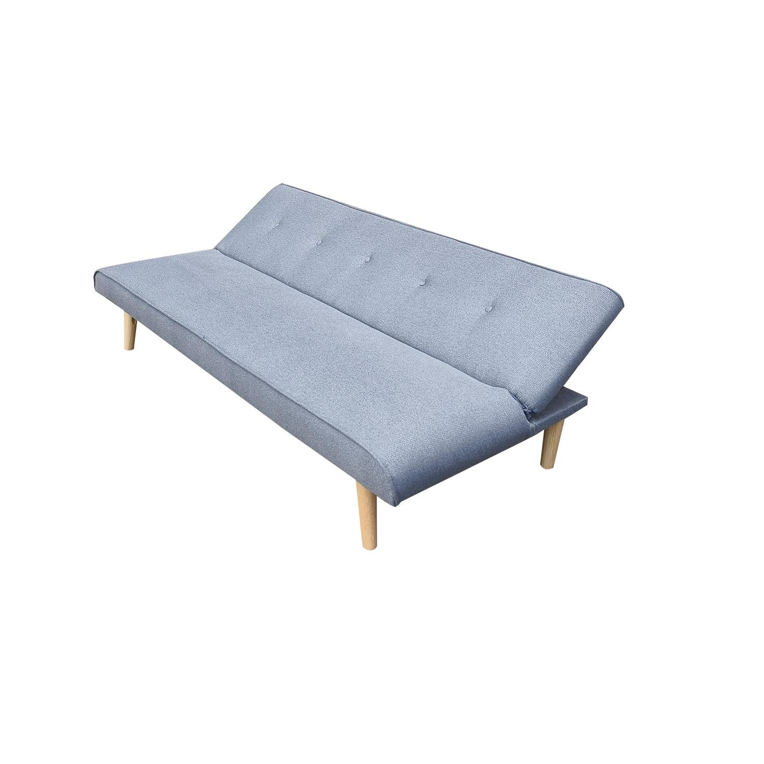 Sofá Cama Gabi Microfribra Plomo