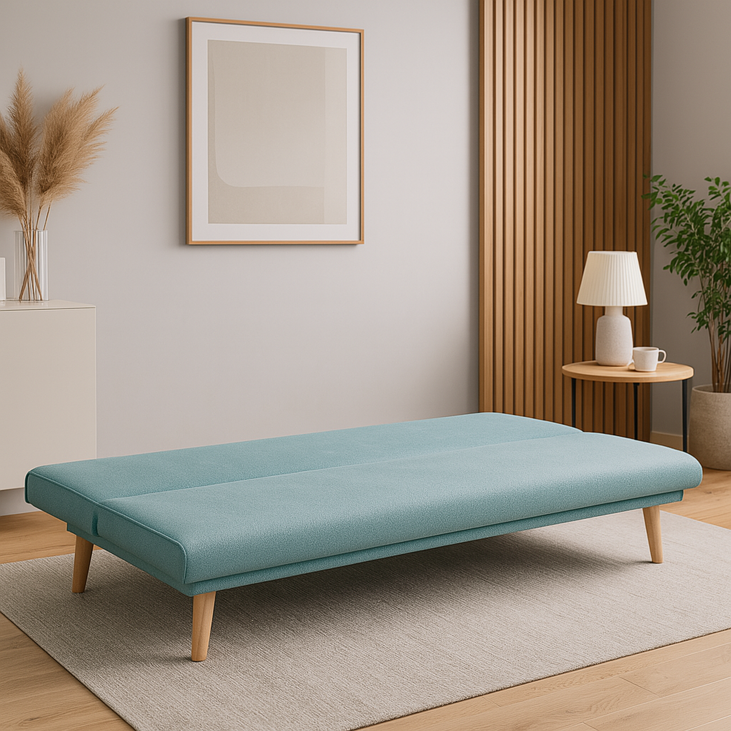 Sofá Cama Gabi Microfribra Turquesa