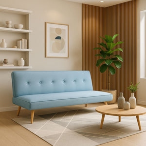 Sofá Cama Gabi Microfribra Turquesa