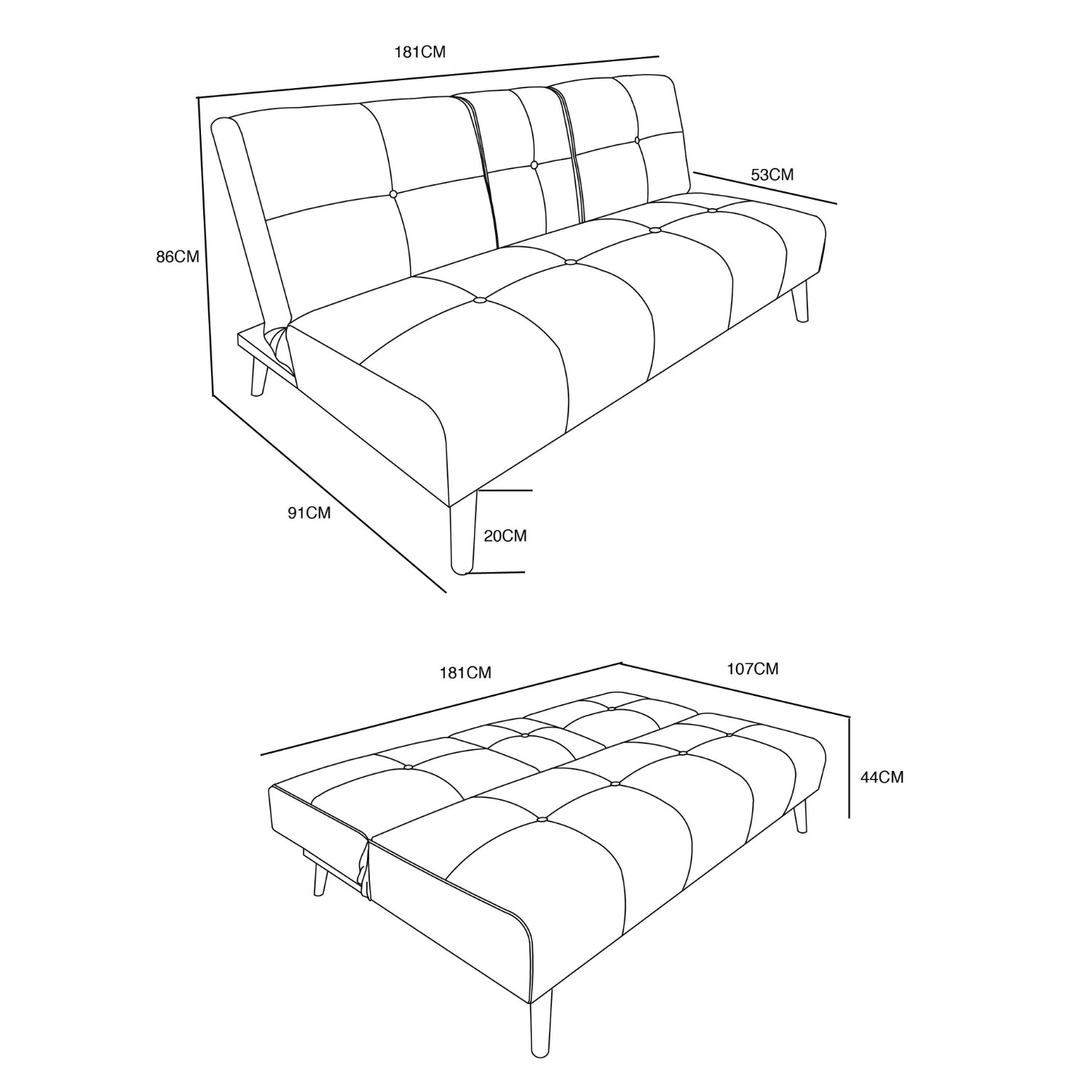 Sofá Cama Sher Pana Terra