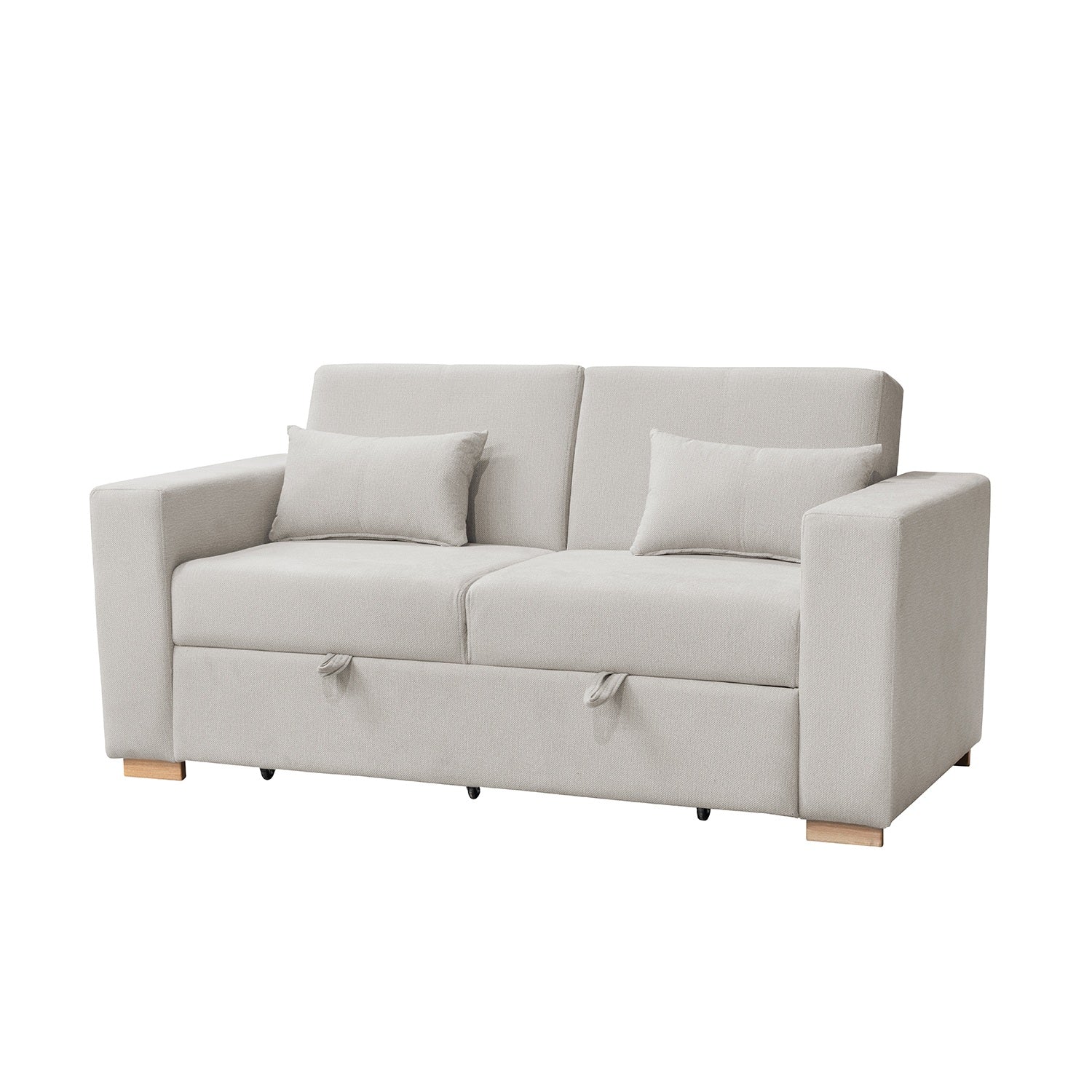 Sofá Cama Viena Lino Verona Beige, Natural 140