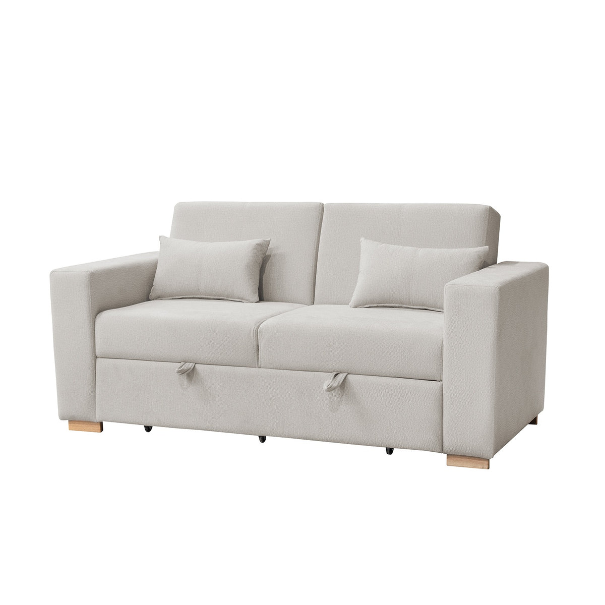 Sofá Cama Viena Lino Verona Beige, Natural 140
