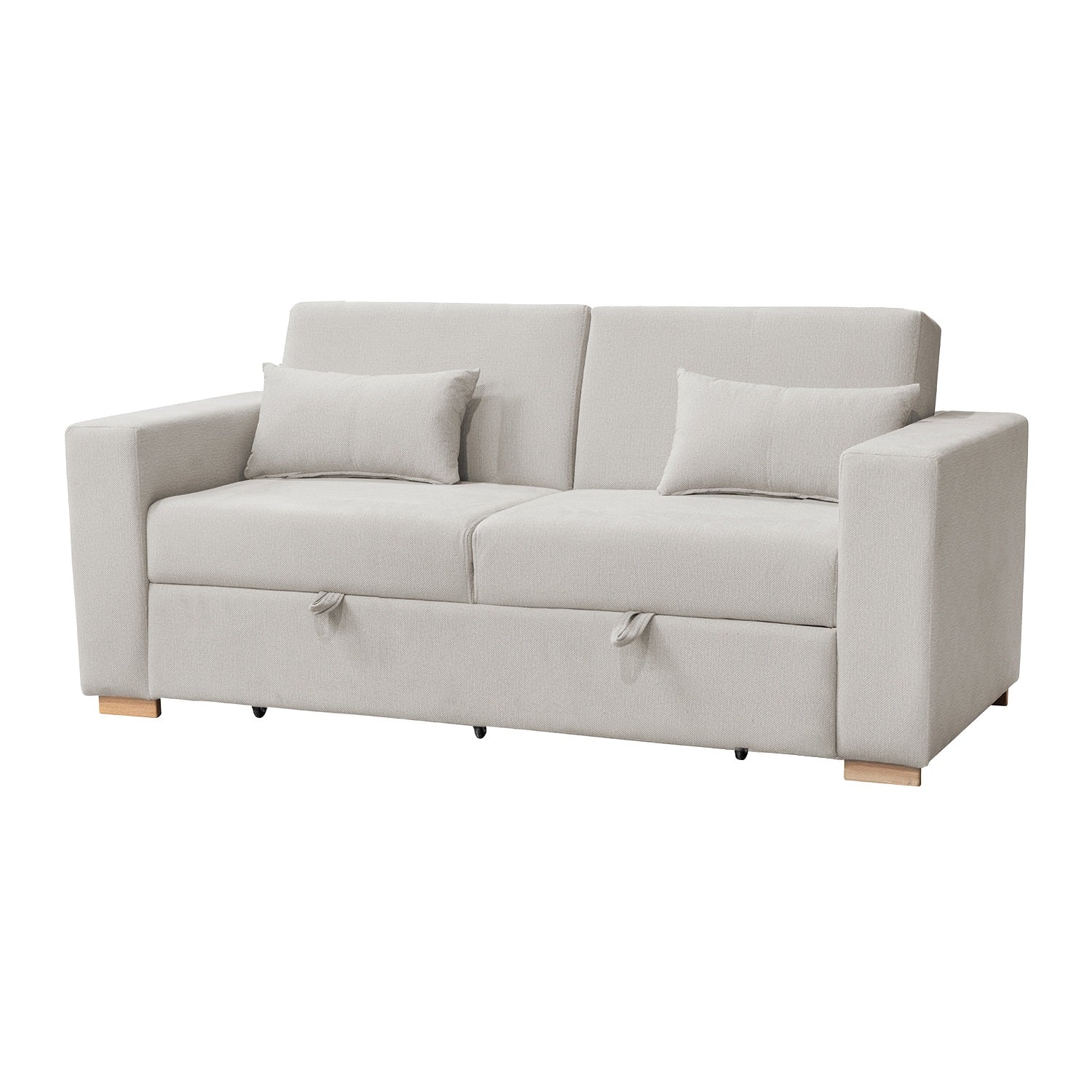 Sofá Cama Viena Lino Verona Beige, Natural 160