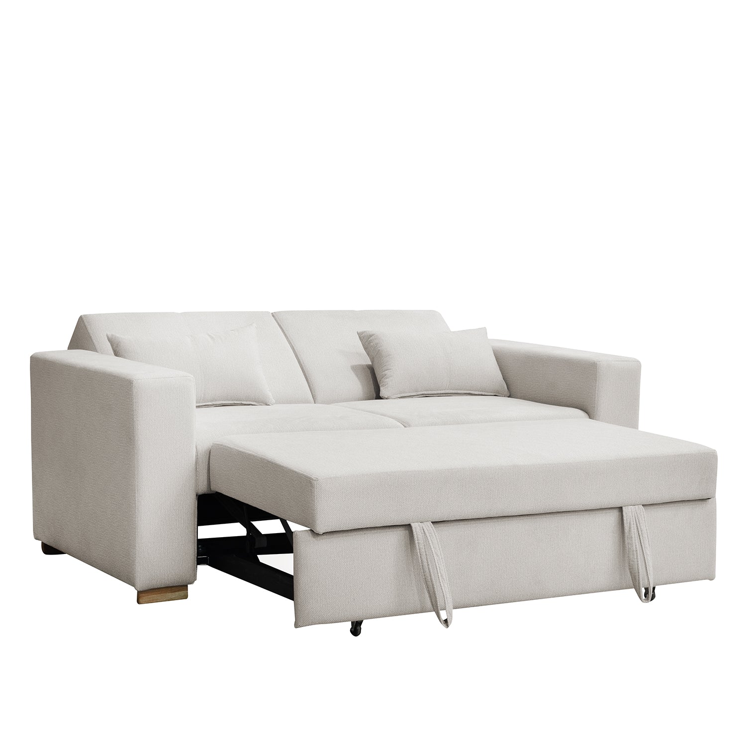 Sofá Cama Viena Lino Verona Beige, Natural 160