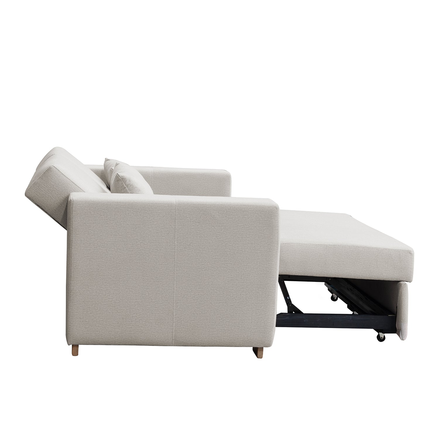 Sofá Cama Viena Lino Verona Beige, Natural 160