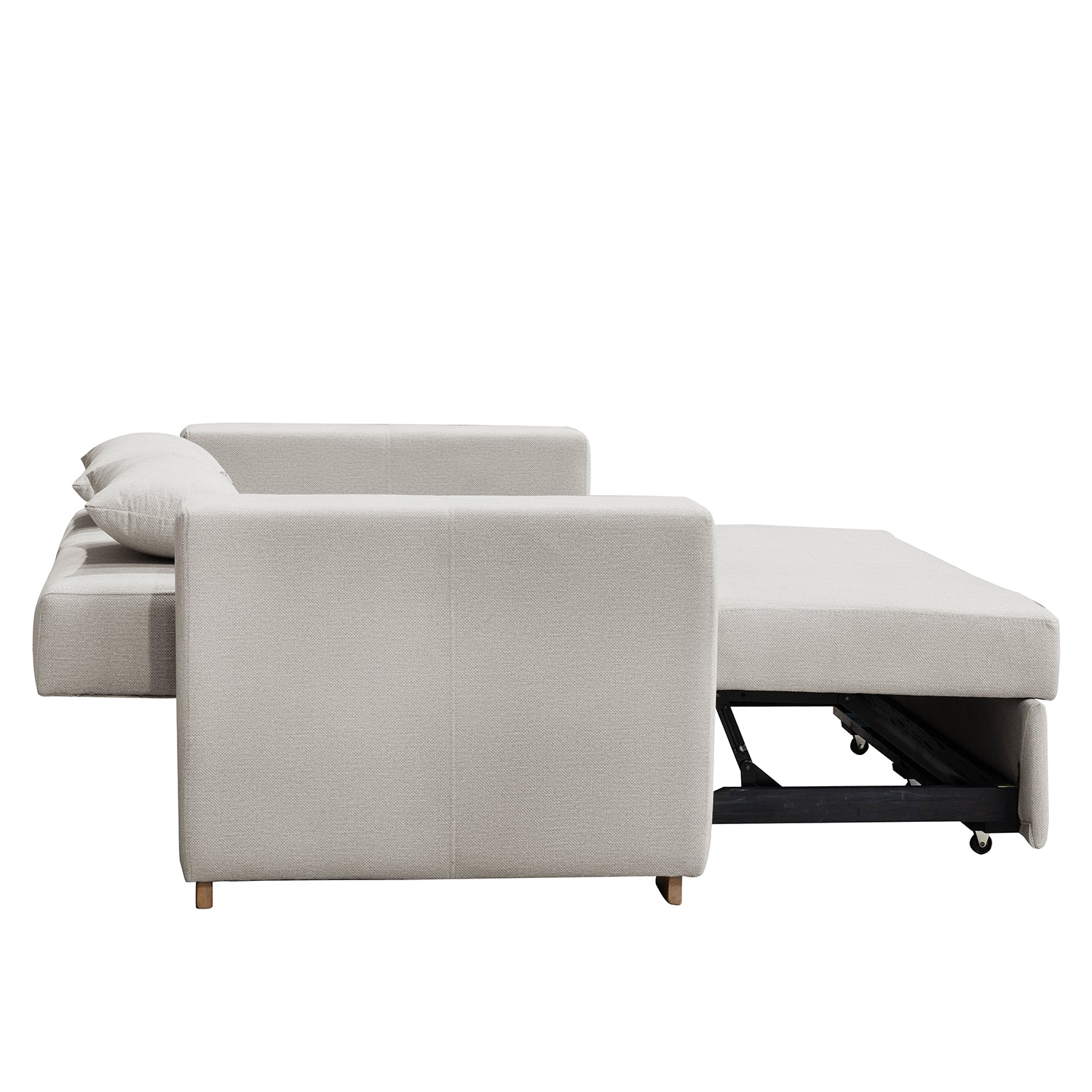 Sofá Cama Viena Lino Verona Beige, Natural 160