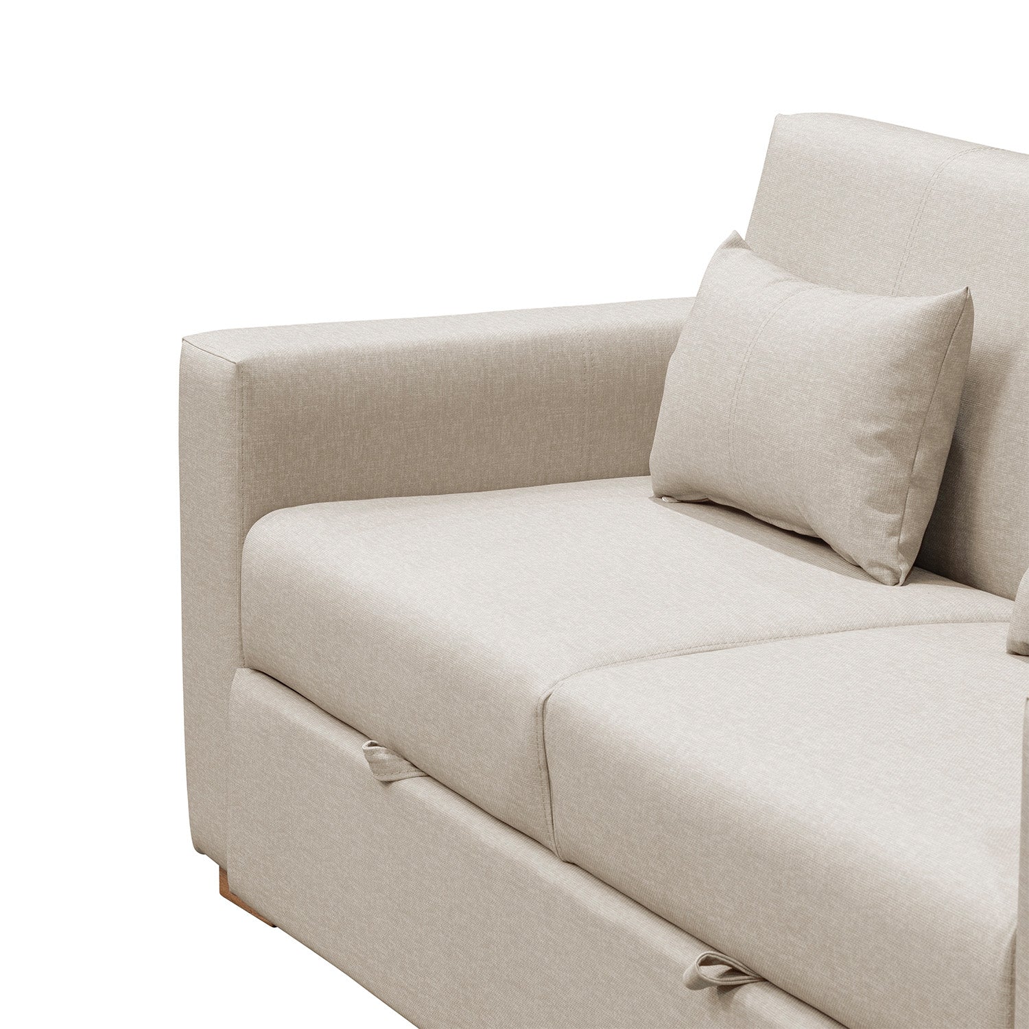 Sofá Cama Viena Eurolino Marbella Marfil, Natural 140