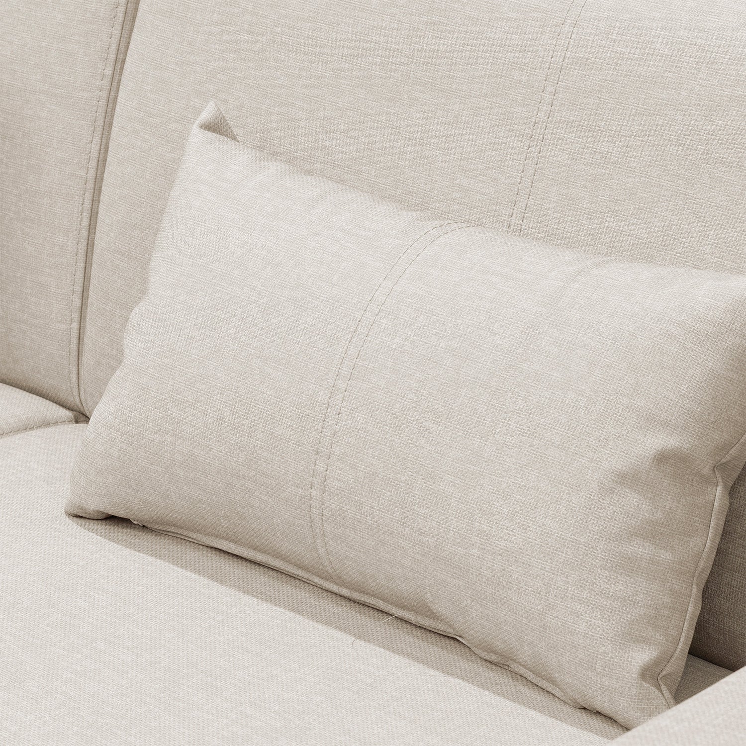 Sofá Cama Viena Eurolino Marbella Marfil, Natural 140