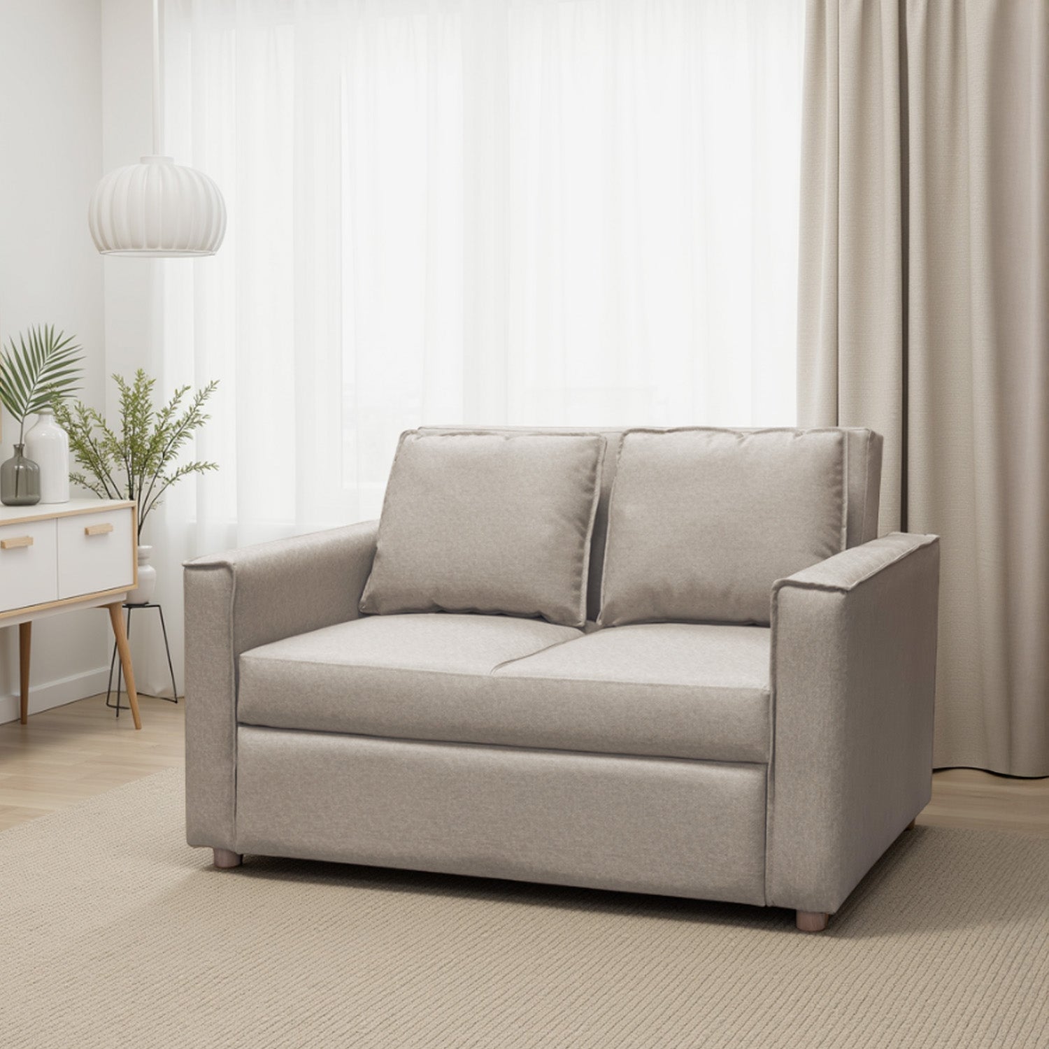 Sofá Cama Celta Eurolino Vitore Trigo, Natural 110